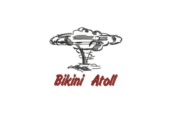 Bikini Atoll: A Unique Embroidery Design for Personalized Gifts