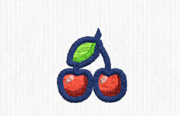 Mini Cherries: Sweet Embroidery for Handmade Gifts