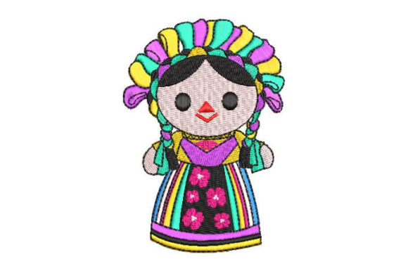 Review: Mexican Doll for Children Embroidery Design