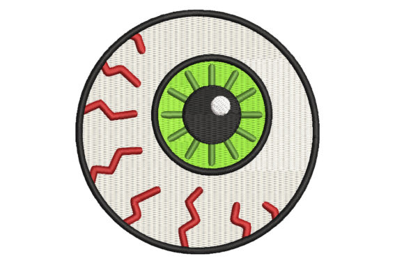 Review: Scary Cartoon Eyeball for Halloween Embroidery
