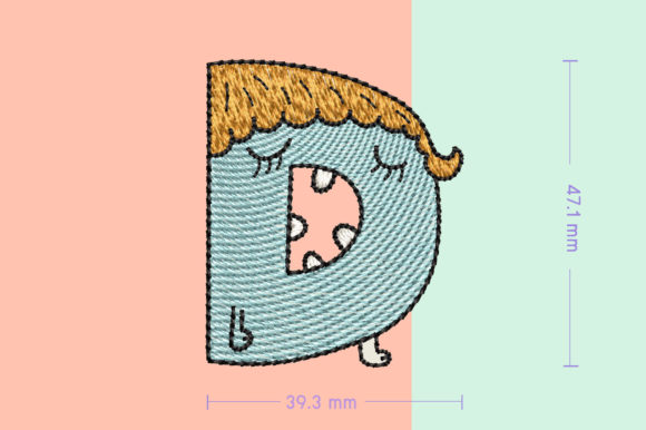Reviewing Monster Letter D for Real Embroidery Projects