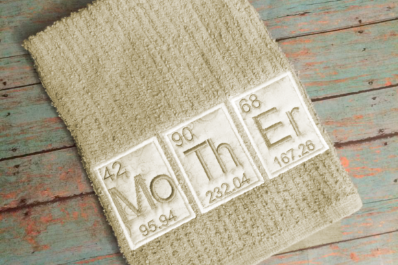 Reviewing the Periodic Table Mother Applique for Custom Gifts