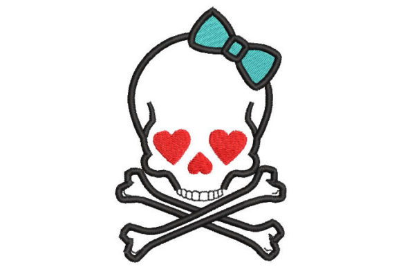 Skull with Hearts: A Seller’s Review for Halloween Embroidery