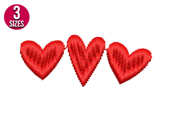 Three Hearts: A Sweet Embroidery Design for Handmade Gifts